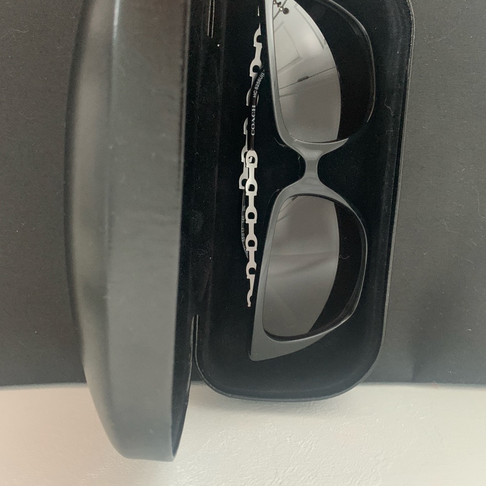 Coach Silver and Black Glasses with Modern Design - Picture 3 of 6